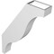 Ekena Millwork 3 1/2-in. W x 16-in. D x 24-in. H Funston Architectural Grade PVC Knee Brace BRCP035X16X24FST - alternate 6